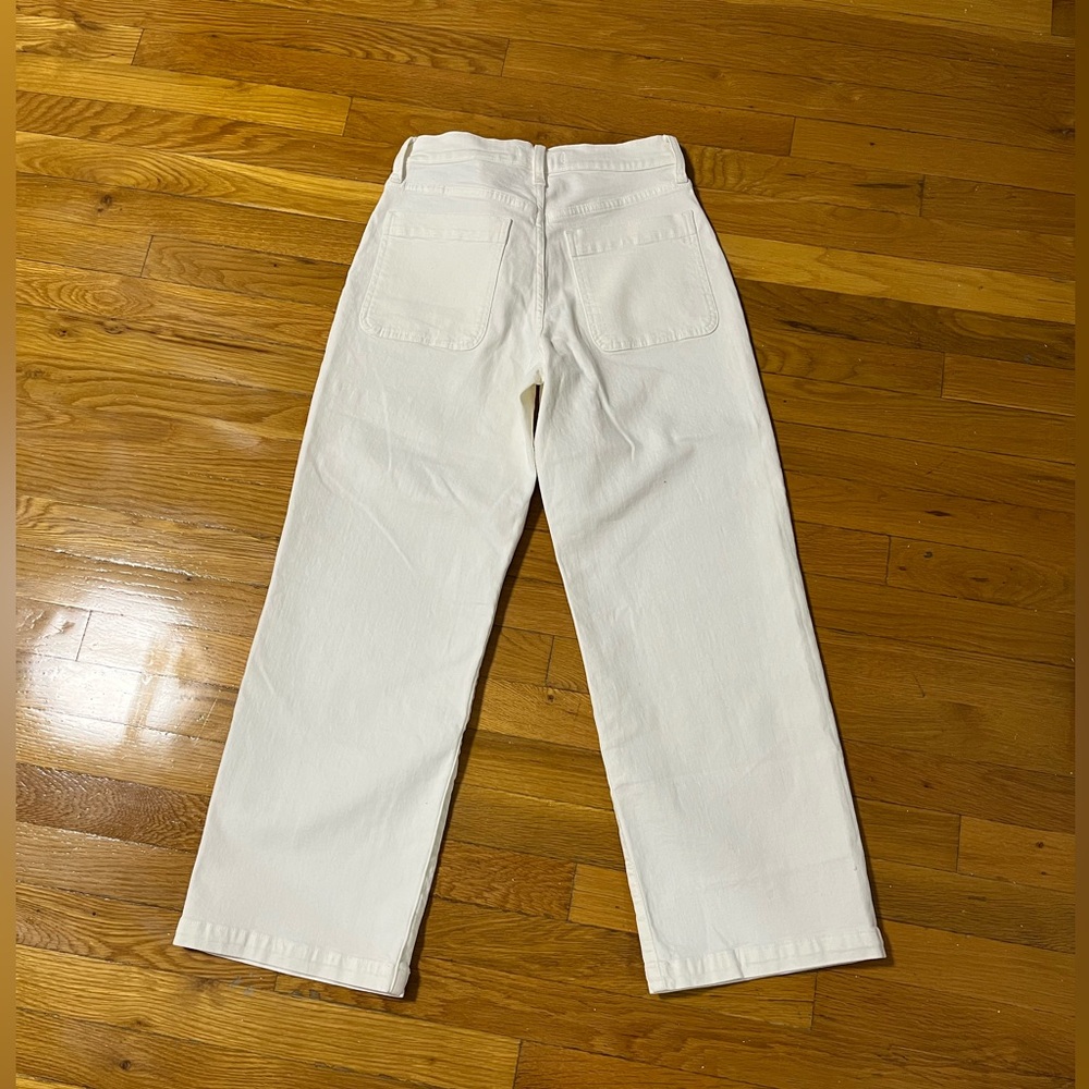 Madewell The Perfect Vintage Wide-Leg Jean in Tile White: Patch Pocket Edition - Picture 5 of 7